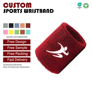 <span class=keywords><strong>Muñequera</strong></span> deportiva al aire libre para baloncesto, tenis, secado rápido, absorbente <span class=keywords><strong>de</strong></span> sudor, Material <span class=keywords><strong>de</strong></span> rizo, entrenamiento físico fino <span class=keywords><strong>de</strong></span> doble cara - Product Image 2