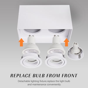 Luz descendente <span class=keywords><strong>Led</strong></span> <span class=keywords><strong>Rectangular</strong></span>, iluminación de techo montada en <span class=keywords><strong>superficie</strong></span> ajustable - Product Image 4