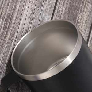 Generic 12oz Portable Office Coffee <b>Mug</b> Double Wall <b>Insulated</b> Powder Coated Stainless Steel Handle Cup - Product Image 3
