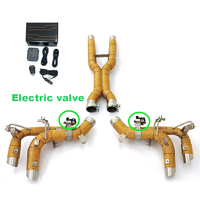 Échappement Valvetronic FUV CSZ pour Ferrari Purosangue 6.5L V12, échappement en X et cat-back, bouclier thermique doré SS304, commande à distance