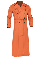 Maining Nouveau Printemps Automne Hommes Long Trench Coat Mode Casual Coupe-vent Pardessus