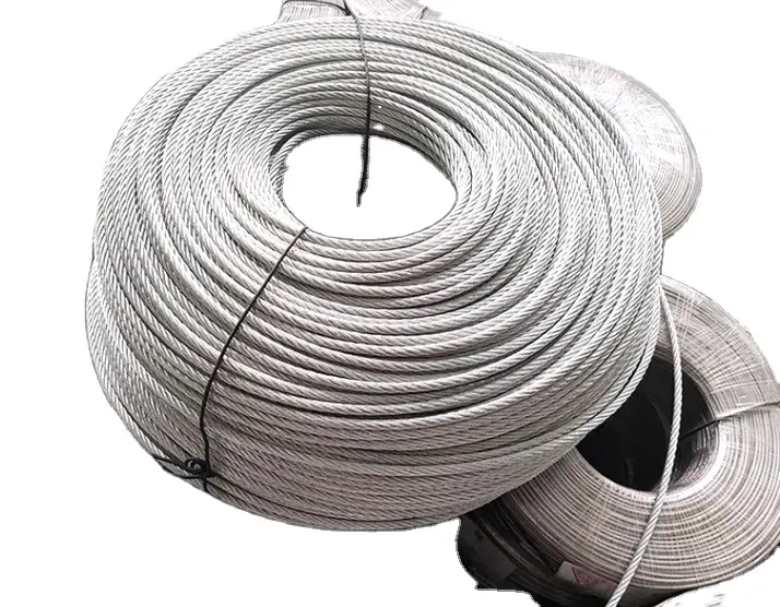 鋼線ロープ高張力耐熱耐久性亜鉛メッキ鋼ストランドコイル工場直接18ストランド