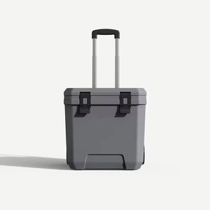 Glacière portable 24L avec poignée télescopique et roulettes – Glacière professionnelle rigide isolée, très demandée - Product Image 5