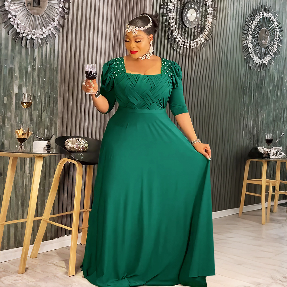 wedding dress ideas for women Sexy sheath | Second wedding dress Green Maxi Dress With Category: Geneva Fit:TALL