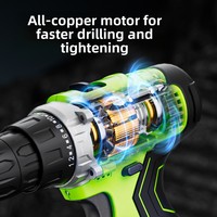 Perceuse électrique multifonctionnelle 12V pour la maison, haute puissance, sans fil, rechargeable, batterie au lithium