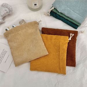 Hot Sale OEM Small Corduroy Fabric <b>Drawstring</b> <b>Pouch</b> Customized Corduroy Gift <b>Pouch</b> for Jewelry - Product Image 5