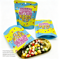Bonbons Halal aux fruits lyophilisés, enrobés de glaçage croustillant, bonbons durs en vrac, multicolores, saveurs personnalisées, OEM ODM, vente en gros
