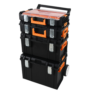 Winslow & Ross Hội Thảo Nhà Để Xe Nhựa Stackable Xe Đẩy Hộp Công Cụ Không Thấm Nước Di Động Cán Hộp Công Cụ Với Bánh Xe - Product Image 3