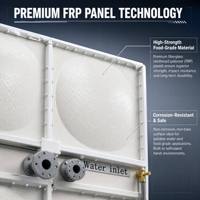 Grand réservoir d'élevage de poissons en fibre de verre SMC/GRP/FRP / bassin pour l'aquaculture RAS