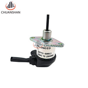 1G772-60012 Électrovanne d'arrêt pour interrupteur d'arrêt du moteur Kubota <span class=keywords><strong>56</strong></span> 1G77260012 12V Excavator Parts - Product Image 1