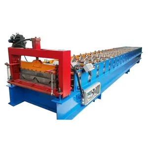 Metal iron tile solar house material high quality 760 joint hidden roof panel cold roll forming machine