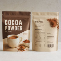 Sachet Doypack Personnalisé Imprimé pour Poudre de Cacao, Qualité Alimentaire, en Mylar Mat, pour Stockage de Café, Matcha, Lait en Poudre