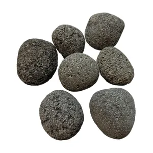 איכות טובה סלע אש שחור 3-5 ס""מ אבני לבה חלוקי אבן לגינה בור אש קערת אש