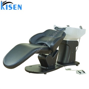 Kisen Popular Electric Shampoo Chair Eco-friendly Portable Salon <b>Bed</b> with 1 Motor Adjustable Footrest <b>Backrest</b> <b>for</b> Gym Use - Product Image 2
