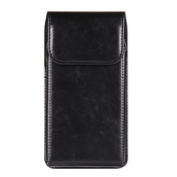 Étui de téléphone vertical vintage en similicuir avec clip ceinture, étui fin et portable pour smartphone, étui à rabat pour Apple iPhone avec emplacement pour carte de crédit