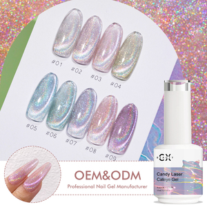 Caixuan <span class=keywords><strong>nails</strong></span> Art productos suministros geles salón manicura caramelo láser UV gato ojo gel polaco - Product Image 2