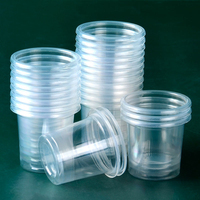 Gobelet jetable de 20 ml en plastique transparent pour échantillons de boissons (café, jus, lait) – Idéal pour les activités en supermarché