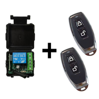 Mini DC 12V 1CH módulo receptor de relé Universal inalámbrico 433MHz RF transmisor Control remoto código de aprendizaje función automática