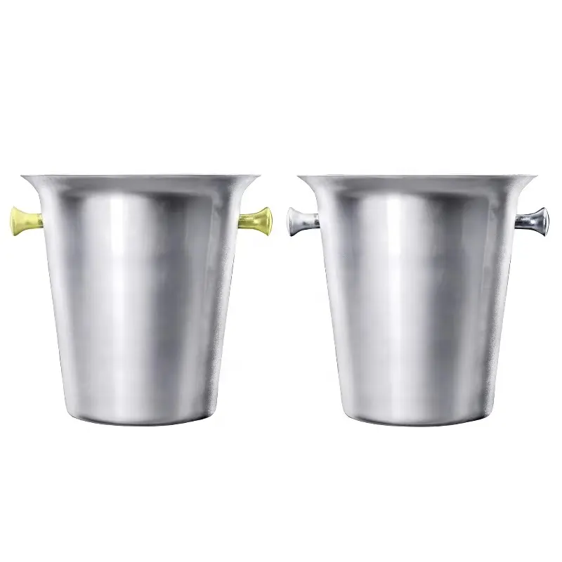 Ice Bowl Luxury Stainless Steel Bar Champagne Beer Wine Bottle Cooler Rose Gold Party Ice Bucket