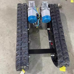 Châssis de micro-excavatrice à chenilles, largeur 1200 mm, double moteur, châssis robotisé - Product Image 1