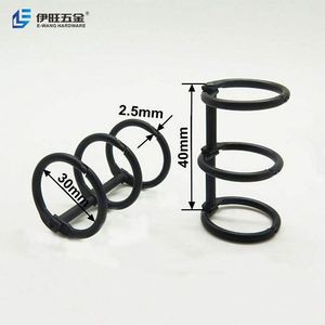 YIWANG Metal Black 30mm Calendar Loose Leaf Book Binder <b>Ring</b> <b>Clips</b> - Product Image 3
