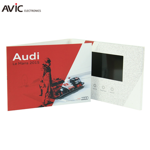 Regalo de <span class=keywords><strong>la</strong></span> promoción tarjeta de felicitación de vídeo personalizado 7 ''pulgadas LCD Video Brochure pantalla para el cliente - Product Image 1