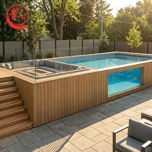 <span class=keywords><strong>Piscine</strong></span> en fibre de verre Longxuan innovante, certifiée CE, <span class=keywords><strong>avec</strong></span> revêtement en gelcoat de qualité supérieure, pour penthouse, plage, bancs élégants et lattes de terrasse - Product Image 1