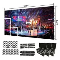 Panneau LED de location modulaire interchangeable P2.6 P2.97 P3.91 P4.81 500x500mm pour mur vidéo de scène intérieur/extérieur