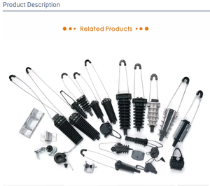 Abrazadera de tensión para cable aéreo PA70, abrazadera de anclaje con aislamiento de plástico para accesorios de líneas eléctricas aéreas - Product Image 5