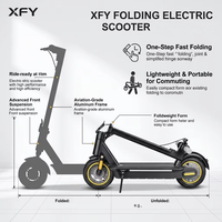 Trottinette électrique pliable XFY 350W 36V à deux roues, étanche, pour adultes, avec logo personnalisé imprimé au laser