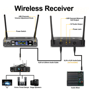 Nuevo Micrófono Inalámbrico Portátil Ligero Profesional DX2, Dinámico, Cardioide, de Mano, con Cancelación de Ruido para Karaoke - Product Image 4
