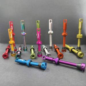 Valve Presta pour vélo sans chambre à air de haute qualité, 55 mm, en alliage d'aluminium argenté, accessoire fabriqué aux États-Unis pour les vélos - Product Image 2