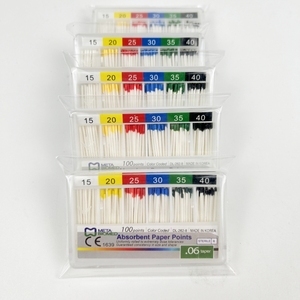 Meta Biomed 04 Taper ISO Código de color 100 puntos 15-40 Todos los tamaños 15 20 25 30 35 40 Punto de papel absorbente - Product Image 5