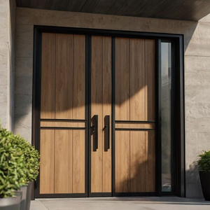 Puertas de Entrada de Aluminio ZEKIN para Casas, Puerta Principal Exterior Residencial, Certificadas por CE, ISO y NFRC - Product Image 2