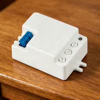 Module de capteur micro-ondes SanJin Mini intégré, montage en surface, réglable 180/360°, plage de détection ajustable, temporisation, faible consommation, détection 1-8m