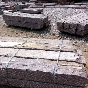 Best Sale Grey Kerbstone Curbstone Paving Stone For Finland V17 V22 All Sides Natural Granite Kerbstone Tile