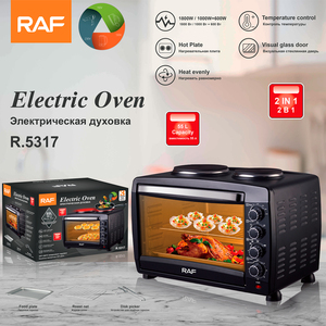 <span class=keywords><strong>Horno</strong></span> <span class=keywords><strong>El</strong></span>éctrico RAF de 45L y 1800W con Placa Calefactora Doble para Hornear y Cocinar en Casa - Product Image 2