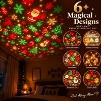 Nouveau projecteur de lumière de Noël pour la décoration du plafond, projecteur d'ambiance festive, ornement cadeau de Noël