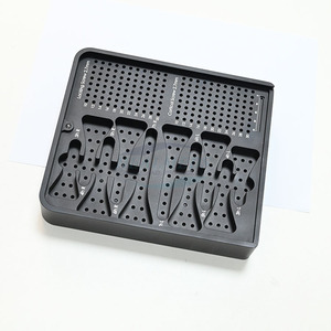 Caixa estéril para instrumentos médicos, caixa de aço inoxidável para esterilização cirúrgica pequena, placas de travamento de raios distais, autoclave - Product Image 3