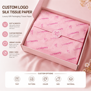 Custom Luxury Gold Foil Silk <strong>Tissue</strong> <strong>Paper</strong> Christmas Gift Packaging Printed Logo Pink <strong>Black</strong> Wrapping <strong>Tissue</strong> <strong>Paper</strong> for Clothes - Product Image 2