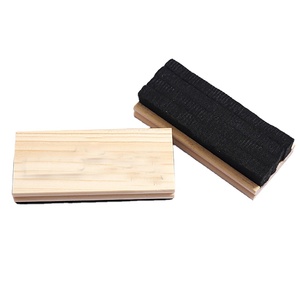 Grande gomme pour tableau, nettoyeur de tableau noir, gomme en feutre de laine, dépoussiéreur pour tableau noir en bois, kit de nettoyage pour salle de classe - Product Image 2