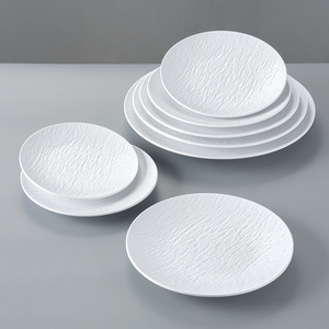 Vaisselle en mélamine, assiettes à pâtes, assiettes créatives de style occidental pour steak et salade, assiettes rondes peu profondes pour restaurant artistique - Product Image 2