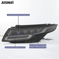 Projecteur LED JUSHUN pour Range Rover Evoque 2012-2018, mise à niveau NOUVEAU, 4 lentilles, phare, feux de jour