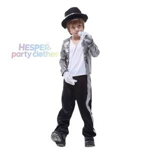 Disfraz de Michael Jackson para Niños, Disfraz de Cantante Superestrella para Carnaval, Cumpleaños, Cosplay, Traje Temático para Fiesta - Product Image 1