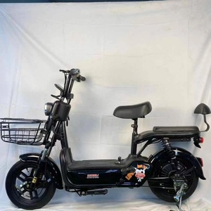 Vélo électrique 14 pouces 48V 12A 350W avec cadre en fibre de carbone, pneus de 20 pouces, 2 places, batterie au plomb-acide 48V 12A 350W - Product Image 4