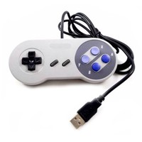 Mando de Juego con Cable y Puerto USB para Consola N SNES, Joypad, Controlador de Juego, Manette para N SNES