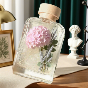 Frost hương liệu bao bì tái sử dụng 100ml 200ml vương miện cap vít nắp nút chai Stopper phẳng vuông thủy tinh sậy khuếch tán chai - Product Image 5