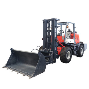 CE EPA mesin 3Ton 3.5Ton 5Ton 6Ton situs konstruksi pabrik gratis pengiriman 4X4 Diesel forklift - Product Image 4
