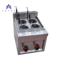 4 paniers Cuisinière Table Top Noodle Cooking Equipment Gas Noodle Cooker Pasta Cooker