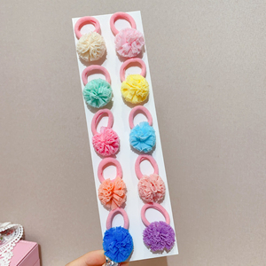 2026 Hot Selling Multiple Models Simple Candy Color Small Ball Hair <b>Tie</b> 10 Pieces/Set Girl's Hairpins Fashion Jewelry Wholesale - Product Image 3
